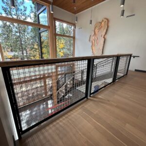 interior of home showing stair railing design