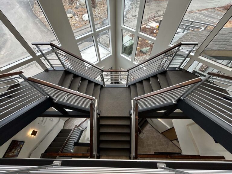 interior of home showing stair railing design